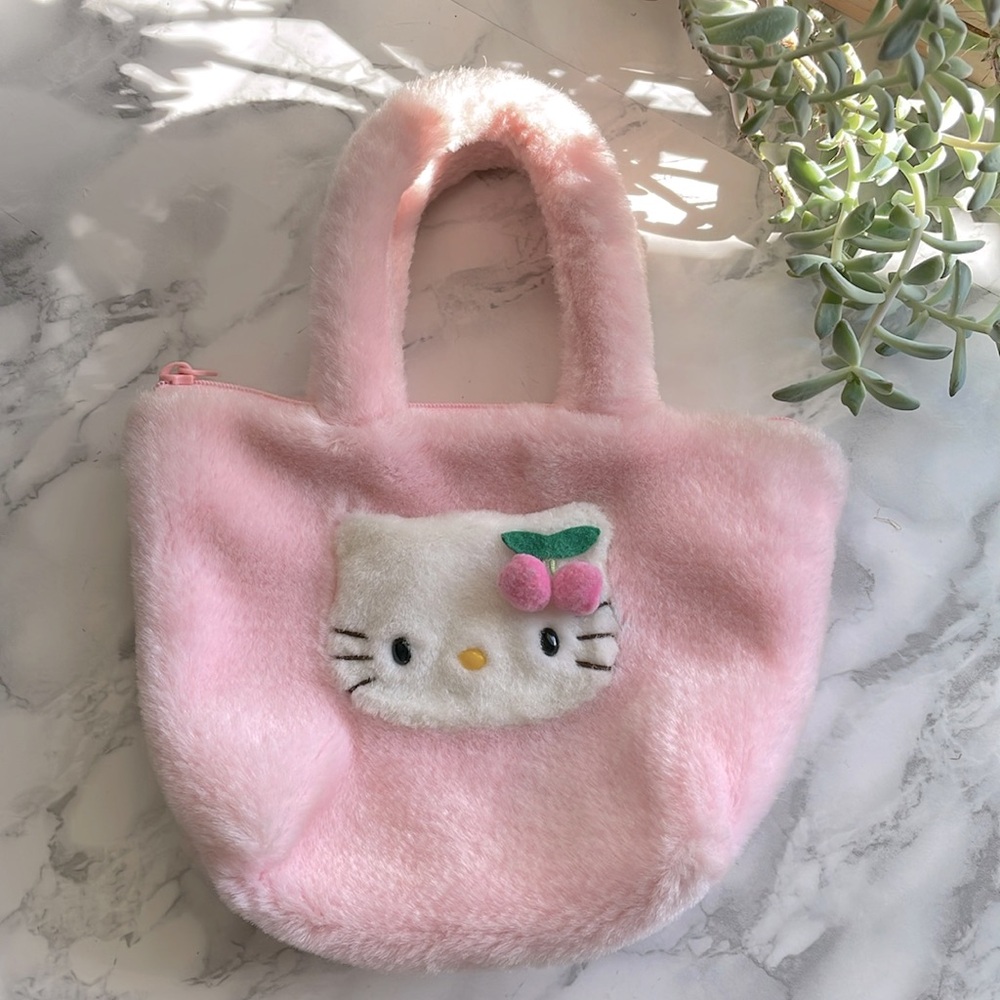 Vintage Sanrio Hello Kitty Cherries pink mini bag